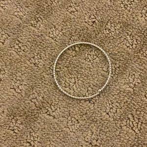 light purple rhinestone bracelet adjustable to all wrist sizes handmade